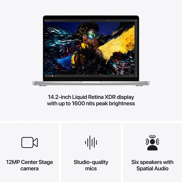 Apple MacBook Pro 14″ M4 16 ГБ / 512 ГБ Silver (2024)